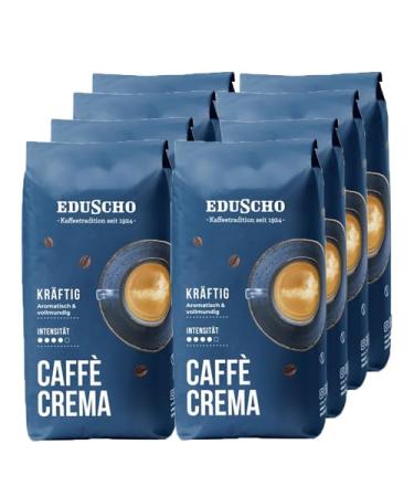 Eduscho - Caff Crema Kr ftig Beans - 8x 1kg