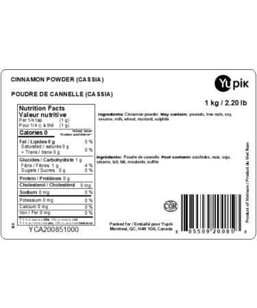 Yupik Ground Cinnamon Powder Spice 1Kg 1 kg (Pack of 1) - Buy Online on GoSupps.com