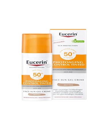 Eucerin Sun Photoaging Control Tinted Gel Cream Spf50+ Medium 50 ml
