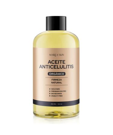 Anti-Cellulite Oil Cold Pressed 100% Pure and Certified Organic Hexane-Free Paraben-Free Fragrance-Free Reduces Stretch Marks Cellulite Scars Blemishes and Impurities