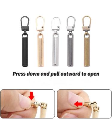 Bekecidi 15-Piece Zipper Replacement Set | Removable Metal Zippers for Coats Jackets Backpacks & Handbags - Buy Online on GoSupps.com