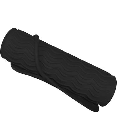 Black Silicone Heat Resistant Travel Mat - Anti-Heat Pad for Hair Straighteners & Curling Irons | Perfect for Styling on the Go - Buy Online on GoSupps.com