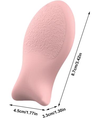 Foundation Powder Puff | Silicone Reusable Facial Puff Pad Cosmetic Foundation Blender Puff Beauty Puff Pads for Women Girls Dating Daily Life123/200) Small fish puff (pink) - Buy Online on GoSupps.com