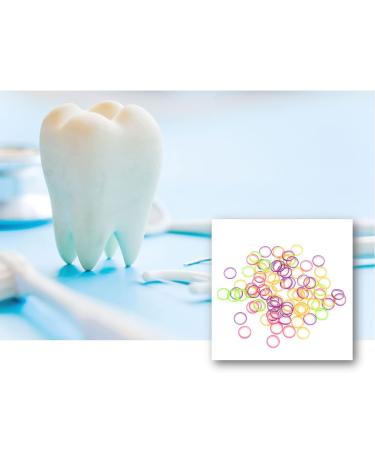 100 Pcs Elastic Rubber Bands for Teeth | Professional Orthodontic Tool - 3.5oz - Ideal for Braces - Buy Online on GoSupps.com