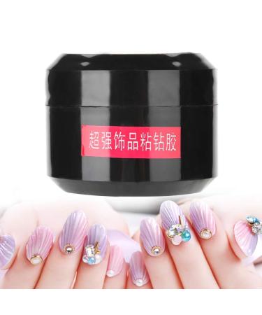 Nail Rhinestone Glue Gel 8 Ml Nail Gel Glue UV/LED Cure Needed Super Adhesive Nail Glue Gel for Gems Diamonds Jewelry Polish Clear Decoration - Buy Online on GoSupps.com