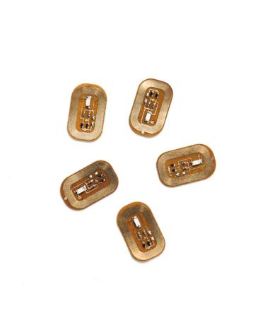 Lizusidtsy 5Pcs NFC Flash Nail Sticker LED Bare Chip Intelligent Luminous Nail Lamp Nail Sticker Enhancement Dark Blue