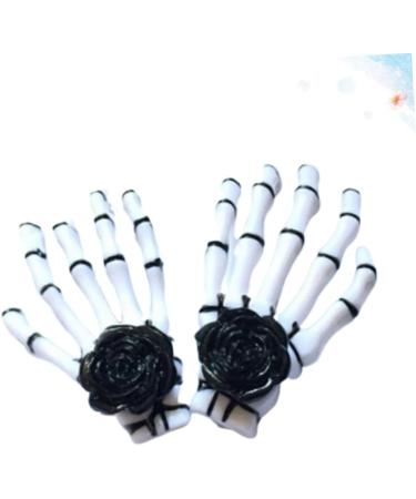 minkissy 2 Pairs Skeleton hair clip hairpin Delicate hairpin bling decor hair clips for girls halloween headdress white hair clips Gothic accessories blush decorate Miss - Buy Online on GoSupps.com