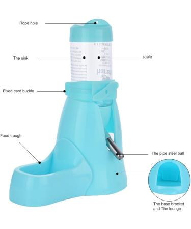 ShareWe Automatic Pet Water Dispenser Bottle for Hamsters Rats Guinea Ferrets Rabbits Small Animals (80ml Blue) - Buy Online on GoSupps.com