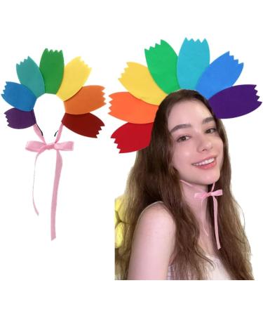 TQUXNGA Long Ribbon Rainbow Color Hairband Music Concerts Mardi Headband for Teens Adult Party Performances Hair Supplies - Buy Online on GoSupps.com