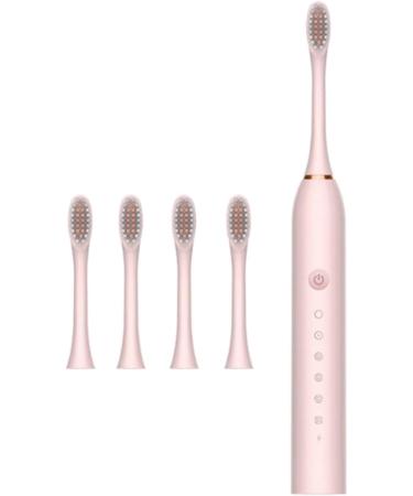 Electric Toothbrush - 4 Teeth IPX7 Waterproof Automatic Cleaning - Pink - Buy Online on GoSupps.com