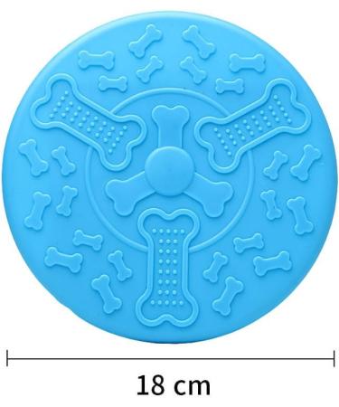 Ouoqi Dog Toys Frisbee - 2 Pack Rubber Discs for Small Dogs | Water & Land Play Catch & Training - Buy Online on GoSupps.com
