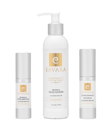 Organic Anti Aging Eye Cream Natural Facial Cleanser and Retinol Night Cream