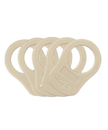 Soft Silicone Baby Pacifier Holder Clip - 5pcs Multi Colors | Free Silicone Adapter Rings - Shop Now! - Buy Online on GoSupps.com