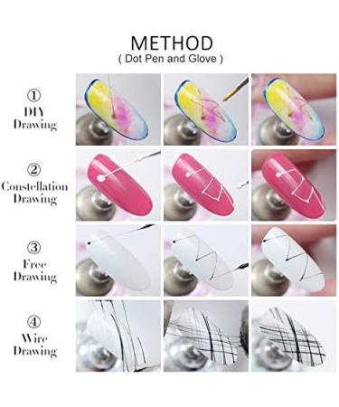 Gsrimgratoe 23 Piece Set Acrylic Set UV Gel Nail Polish Painting Brushes Dotting Pen Kit Manicure Clean Brush Tool - Buy Online on GoSupps.com