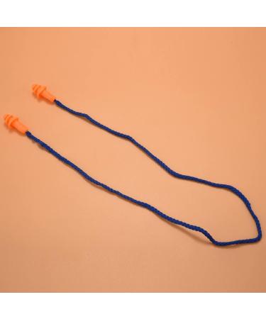 10 Pcs Safety Silicone Ear Plugs - Soft Hearing Protection with Cord - Noise Reduction for Work Home & Sleep - Blue & Orange - Buy Online on GoSupps.com