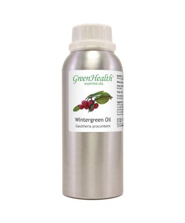 Wintergreen Essential Oil 8 fl oz (237 ml) Aluminum Bottle w/Plug Cap 100% Pure Essential Oil GreenHealth