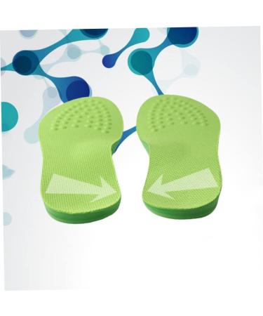 Reflexology Shoe Pads for Women & Men - Sports Correction Insoles for Foot Pain Relief & Arch Support | O Leg & Strephexopodia Fix | 22x7.5cm Green - Buy Online on GoSupps.com