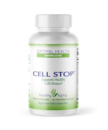 Cell Stop  Powerful Cell Division Support  Propriety Blend of Natural Ingredients Including Reishi Mushroom  Turkey Tail Mushroom  Beta Glucan  Selenium  and Others - 120 Veggie Capsules