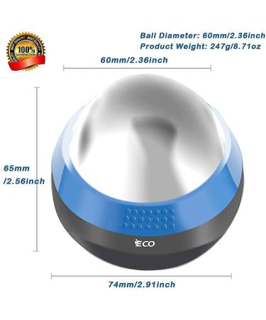 iECO Cryosphere Cold Massage Roller Ball - Myofascial Release & Trigger Point Therapy for Muscle Knots - Deep Tissue Ice Massager in Gray+Blue - Buy Online on GoSupps.com