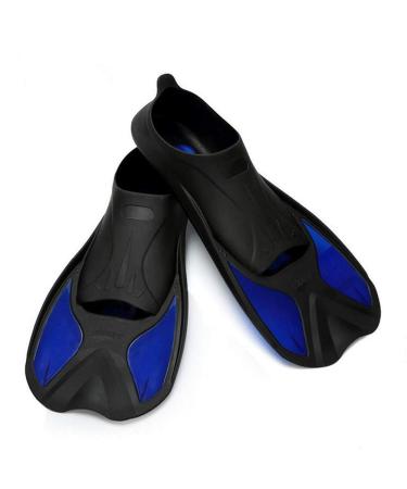 Smart Short Blade Swim Fins for Training Swimming and Snorkeling blue Large