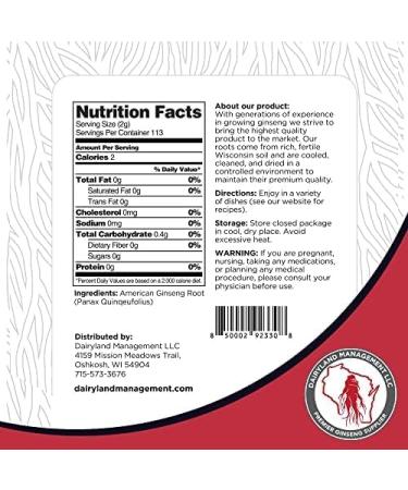 Dairyland American Ginseng Pearl Root (Non-GMO, Gluten Free) (Pearl 4 oz) - Buy Online on GoSupps.com