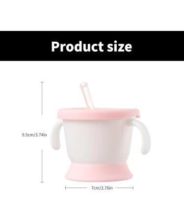 Silicone Cup Baby Straw Cup Kid Cups Spoutless Cup with 2 Handles Leak Proof Training Cup Drinking Cup - Buy Online on GoSupps.com