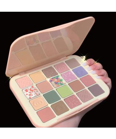 Wonderland Garden 20-Color Eyeshadow Palette - Matte & Shimmer Waterproof Makeup for Long-Lasting Professional Looks - Buy Online on GoSupps.com