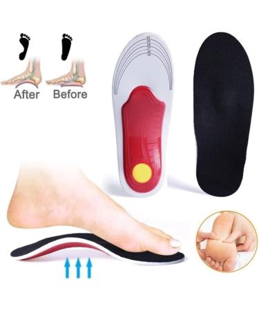Plantar Fasciitis Arch Support Orthopedic Insoles Relieve Flat Feet Heel Pain Shock Absorption Comfortable Inserts (Large(EU 40-46)) - Buy Online on GoSupps.com