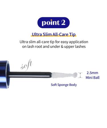 ETUDE Power Eyelash Ampoule 1+1 Set Lash and Brow Treatment Caffeine-Infused Ultra Slim Tip Lash Booster Korean Makeup Beauty (1.31 Fl Oz) - Buy Online on GoSupps.com