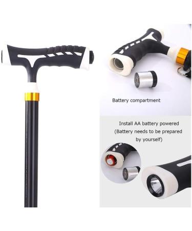 Premium Stability Four-Legged Aluminum Cane Crutches Outdoor Non-Slip Retractable with LED Light Safety Auxiliary Walker for The Elderly Disabled Pregnant Women Travel Walking Interesting - Buy Online on GoSupps.com