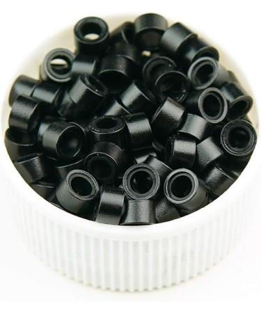 KOCONI 1000Pcs 5.0mm Silicone Micro Rings for Hair Extensions - #1 Black - Buy Online on GoSupps.com