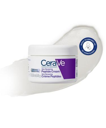 CeraVe - Cr me Peptides Anti-rides Skin Renewing - Cr me Nuit Raffermissante Visage - Peau Plus Rebondie Apr s 8 Semaines* - Peptides + Niacinamide + 3 C ramides - Convient aux Peaux Sensibles - 48g
