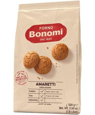  Sync'T Forno Bonomi Amaretti Biscuits 500 g Saveur d'amande Biscuit italien artisanal - Buy Online on GoSupps.com