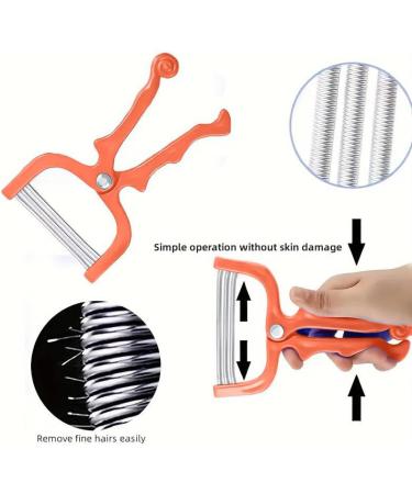 Facial Hair Epilator - Pain-free Hair Removal for Eyebrows and Upper Lip - Handheld and Portable - Coral Pink - Buy Online on GoSupps.com
