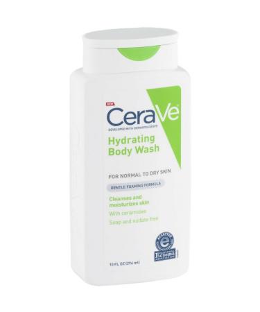 CeraVe Hydrating Body Wash 10 oz (Pack of 4) 10 Fl Oz (Pack of 4)