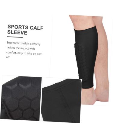 FRCOLOR Anti-Collision Leg Sleeves | Compression Basketball & Kickboxing Shin Pads | Honeycomb Polyester Calf Sleeve for Men - Buy Online on GoSupps.com
