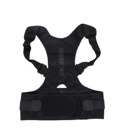 Buy ZJchao Posture Corrector for Men & Women | Comfortable Adjustable Back Support & Breathable Back Brace for Pain Relief - Improve Hump (Black - Buy Online on GoSupps.com