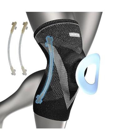 Proiron Kniebandage Men/Women Kniebandage Meniskus Kniess tzen Orthopedic Kniegelenk Bandage Bandage Knee Recovery of Kneechmerz for Sport Meniscus Tear Ligament Injury XL Schwarz