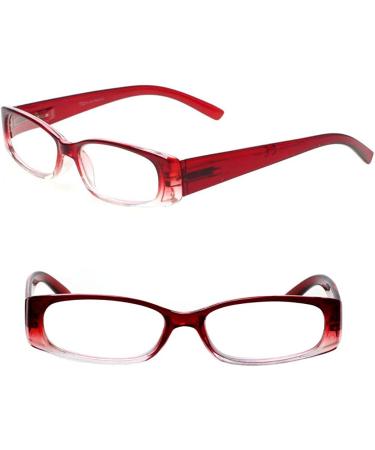5 Pack Spring Hinge Rectangular Reading Glasses 2.5x - Fashion Quality Readers for Men and Women - Buy Online on GoSupps.com