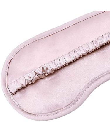 Nuwbay Soft Silk-Like Sleep Eye Mask with Elastic Strap Headband - Light Pink - Buy Online on GoSupps.com