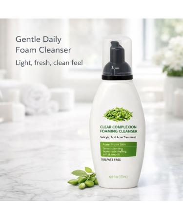 Foaming Facial Cleanser for Daily Face Washing Gentle Face Wash with Lightweight Foam Texture Suitable for Regular Skin Care Use 6 fl oz - Buy Online on GoSupps.com
