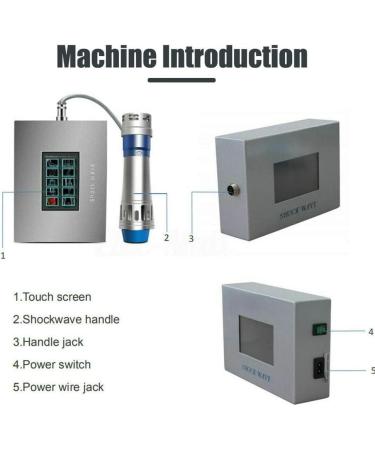 Professional Extracorporeal Shock Wave Therapy Device for ED | Pain Relief Massager for Body Percussion Muscle Relaxation - Buy Online on GoSupps.com