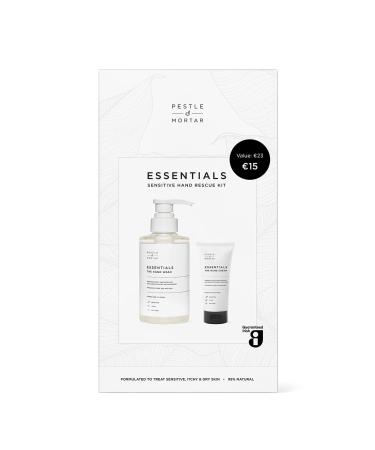 Pestle & Mortar Essentials Eczema Sensitive Hand Rescue Kit- Treatment for Psoriasis & Eczema Relief Irritated Dry & Itchy Skin Dermatologically Tested Midwife Approved