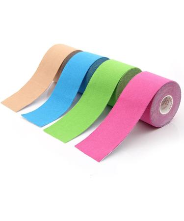 Kinesiology Tape 5CMx5M - Elastic Waterproof Sports Tape for Muscle Support - Light Blue - Buy Online on GoSupps.com