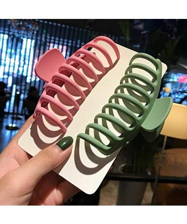 Youning Large Hair Clips - 2 Pcs Irregular Non-Slip Claw Clips for Thick Hair | Perfect for Ladies - Buy Online on GoSupps.com