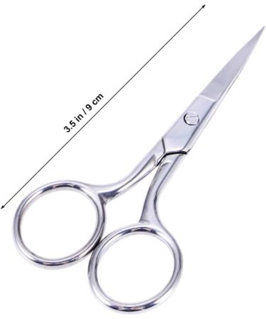 FRCOLOR Eyebrow Scissors Hair Scissors Hair Mustache Small Trimming Nail Safety Nose Hair Facial Trimmer Double Eyelid Sticker Mens Eyelash - Buy Online on GoSupps.com