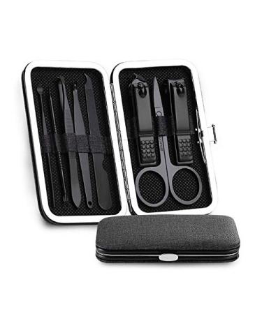 PSGS 8pcs Stainless Steel Nail Clippers Set Professional Scissors Suit with Box Trimmer Grooming Manicure Cutter Kits for Nail Tools (Color : 3)