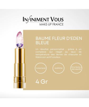 Infiniment Vous Make Up France Blue Lipstick - Fleur D'Eden Blue Lipstick Women's Makeup Makeup Long-lasting Matte Lipstick No-Transfer Lipstick Lip Balm - Buy Online on GoSupps.com
