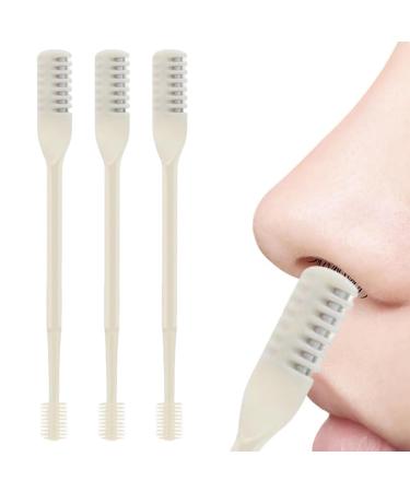 Nose Hair Trimmer for Women Double Sided Nose Clipper 360 Degree Rotating Grooming Device for Women and Men Yellow