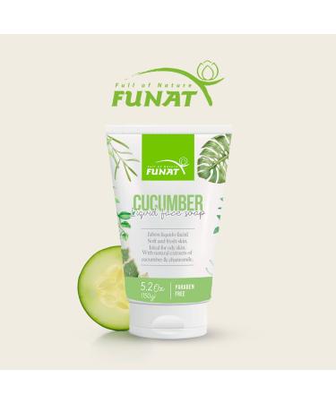 Organic Funat Cucumber & Chamomile Gel Cleanser - Paraben-Free Facial Foam for Oily Skin (5.2 Oz - Buy Online on GoSupps.com
